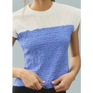 Maeve Anthropologie Smocked Muscle Top In Blue Size M